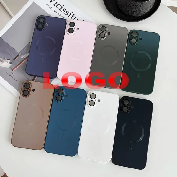 10PCS/Original AG Nano Frosted Magsafe Magnetic Phone Case For iPhone 11 12 13 14 15 16 Pro Max 16 Plus Support Wireless Chargin - Image 2